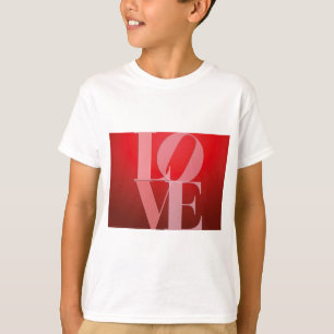T-shirts Love Romance Red Pink