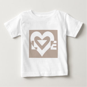 T-shirts Love White em Cinzas