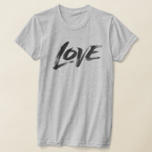 T-shirts LOVE Zen Brush Namorados Calliografia