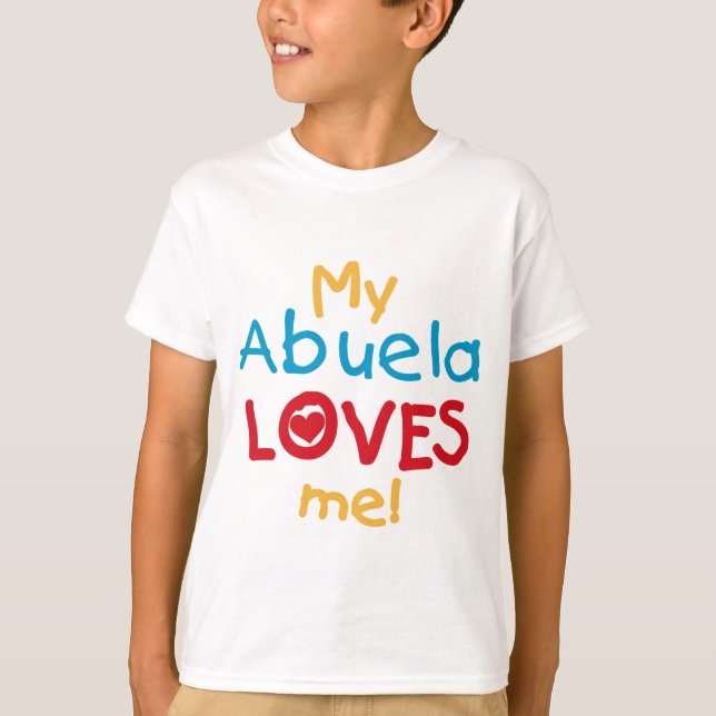 T-shirts LOVESMEabuela (Frente)