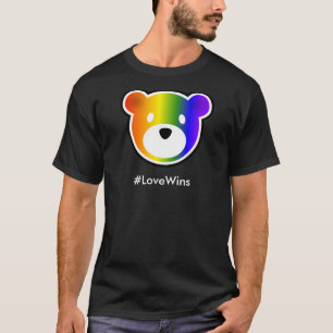 T-shirts #LoveWins de GROWLr escuros