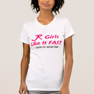 T-shirts Ltd júnior. "Meninas rápidas "