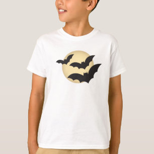 T-shirts Lua e Bats Halloween
