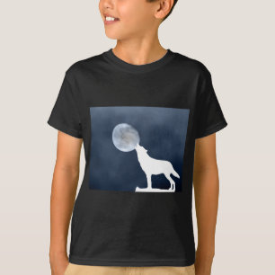 T-shirts Lua Nova - lobo uivando