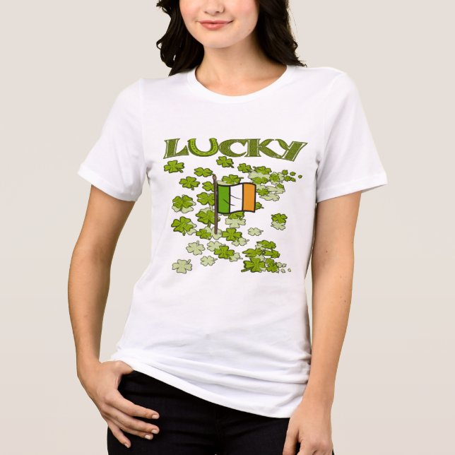 T-shirts Lucky Flag (Frente)