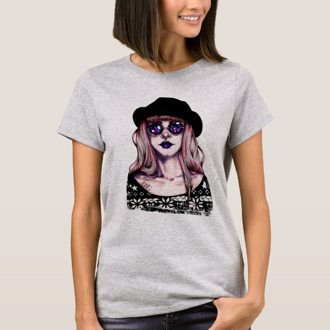 T-shirts Lucy no céu com diamantes (Frente)