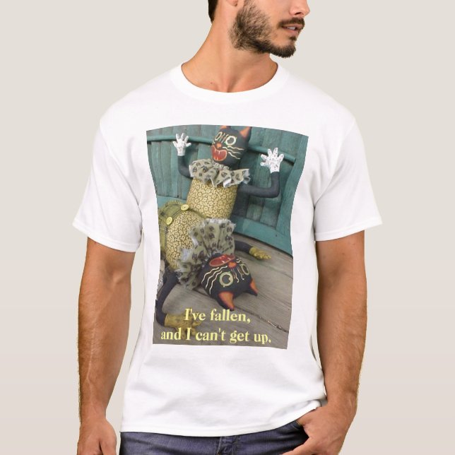 T-shirts Luke caído não pode levantar-se, eu caí, e I… (Frente)