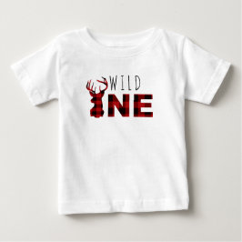 T-shirts Lumberjack Xadrez Wild One | Primeiro Aniversário