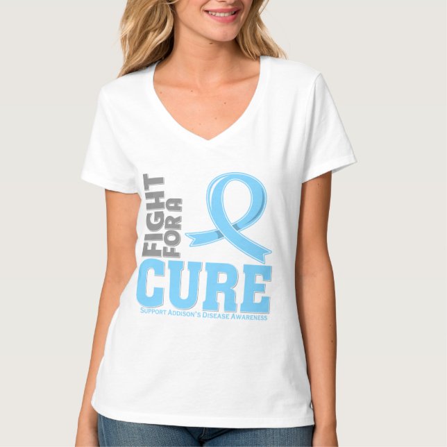 T-shirts Luta da doença de Addison para uma cura (Frente)