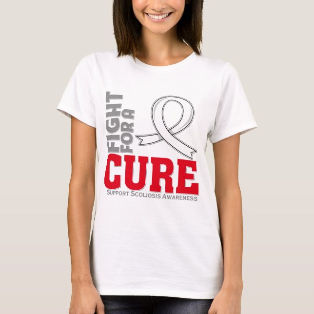 T-shirts Luta da escoliose para uma cura (Frente)