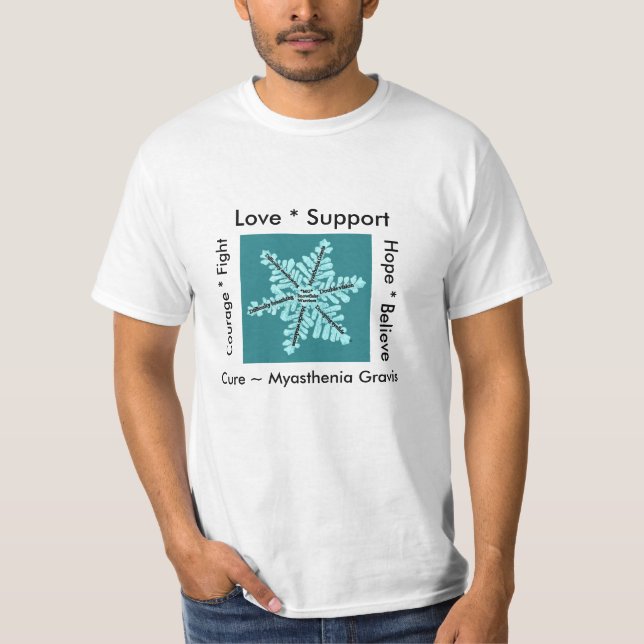 T-shirts Luta da esperança do amor/cura - consciência da (Frente)