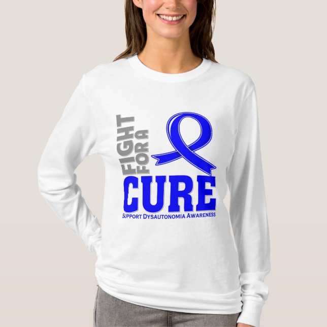 T-shirts Luta de Dysautonomia para uma cura (Frente)