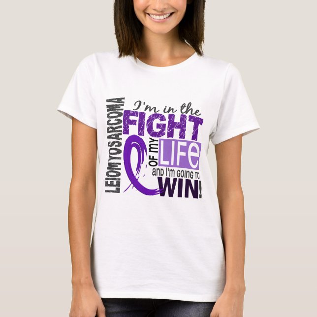 T-shirts Luta de minha vida Leiomyosarcoma (Frente)