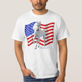 T-shirts Luta para o cavalo branco da liberdade