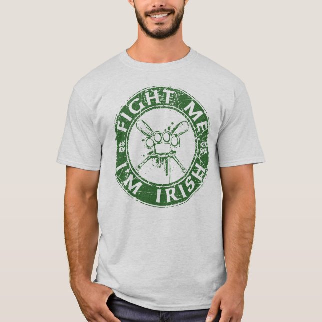 T-shirts Lute-me que eu sou irlandês (Frente)