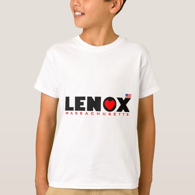 T-shirts Luv Lenox com bandeira (Frente)