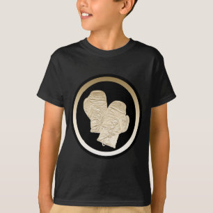 T-SHIRTS LUVAS DE ENCAIXOTAMENTO DOURADOS