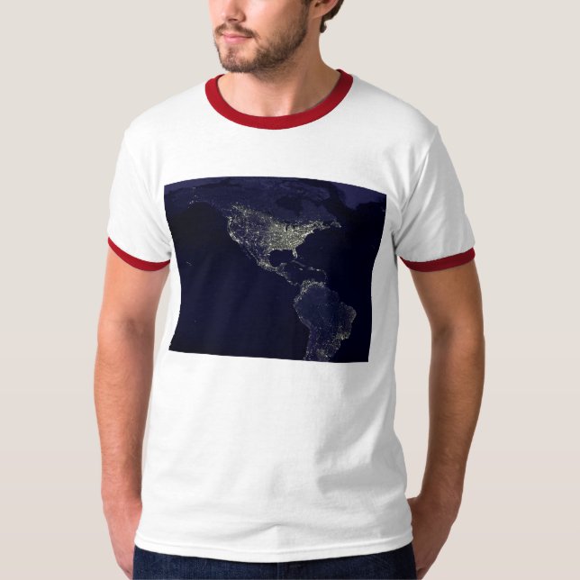 T-shirts Luzes da terra (Frente)