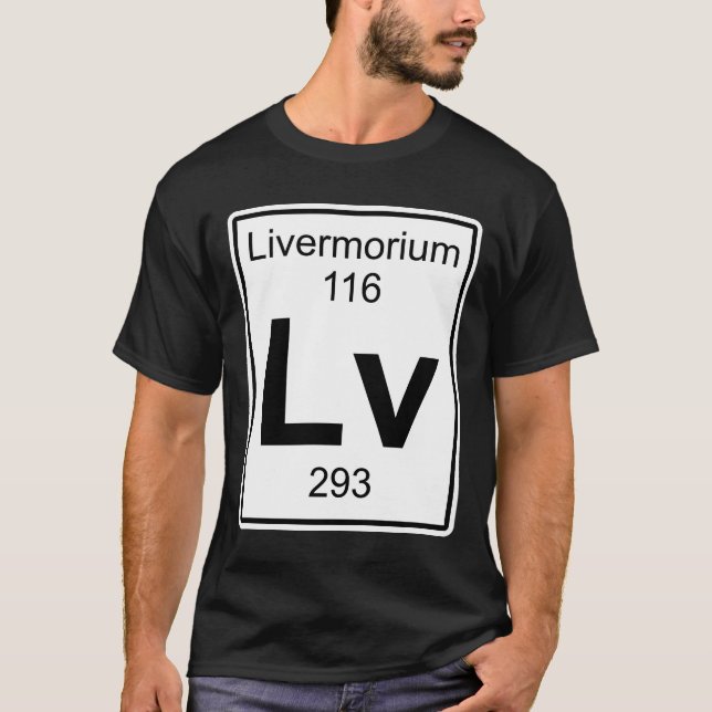 T-shirts Lv - Livermorium (Frente)