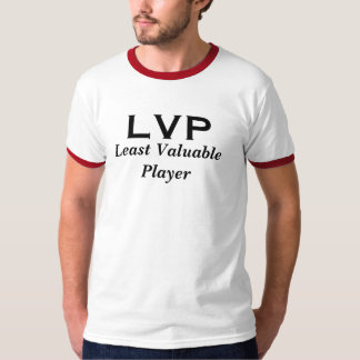 T-shirts LVP, menos jogador valioso
