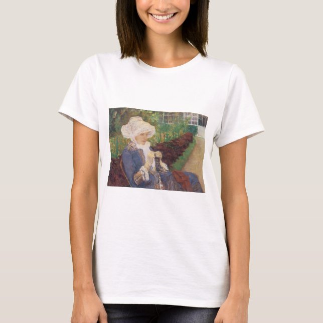 T-shirts Lydia Crocheting no Jardim de Marly, Mary Cassatt (Frente)