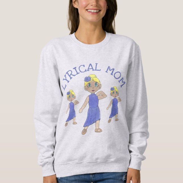 T-shirts LYRICAL MOM Custom Dance Dancemom Studio Modern (Frente)