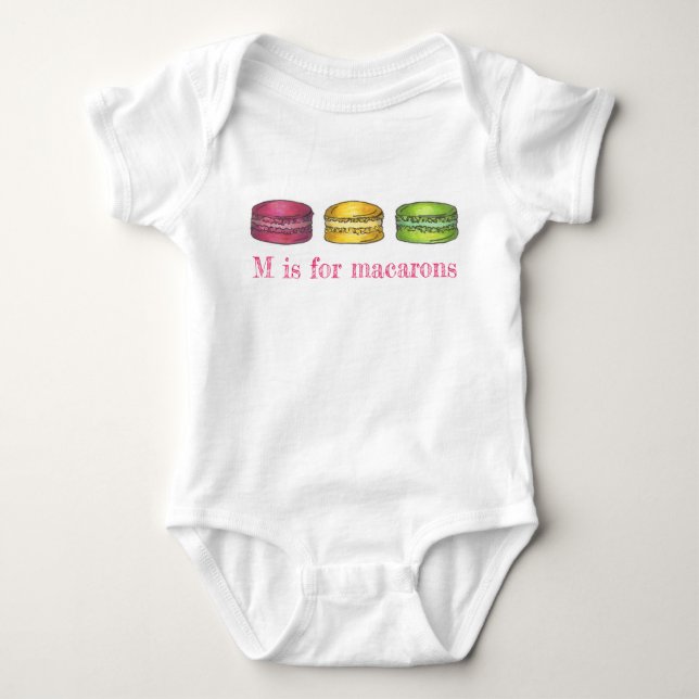 T-shirts M é destinado a Macarons French Macaron Cookie Pae (Frente)