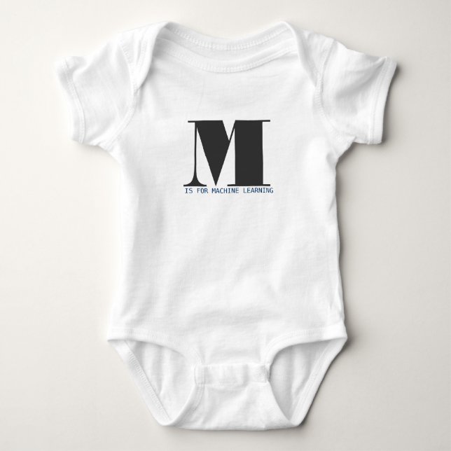T-shirts M é para Machine Learning (Frente)