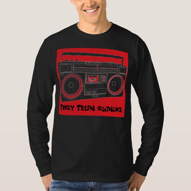 T-shirts m_front_detail, roupa fresca Funky (Frente)