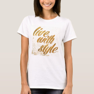 T-shirts Maçã Selvagem   Live with Style - Girly Cote