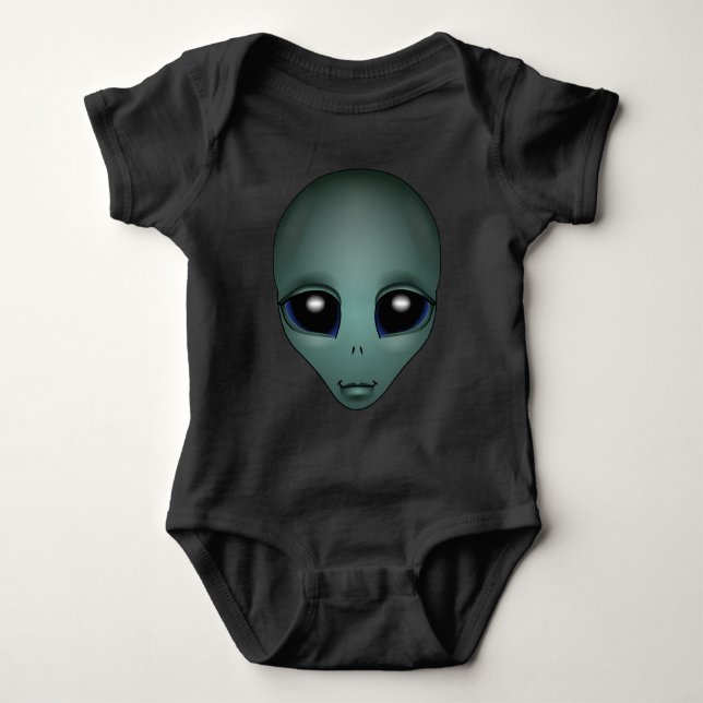 T-shirts Macacão de Bebê Alien Macacão de Uma Peça de Bebê  (Frente)