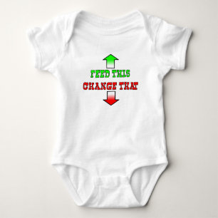 T-shirts Macacão de Bebê Divertido com Alimentação Humor