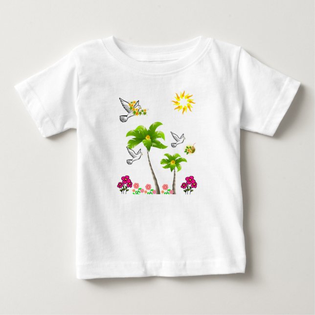 T-shirts Macacãozinho para Bebês (Frente)
