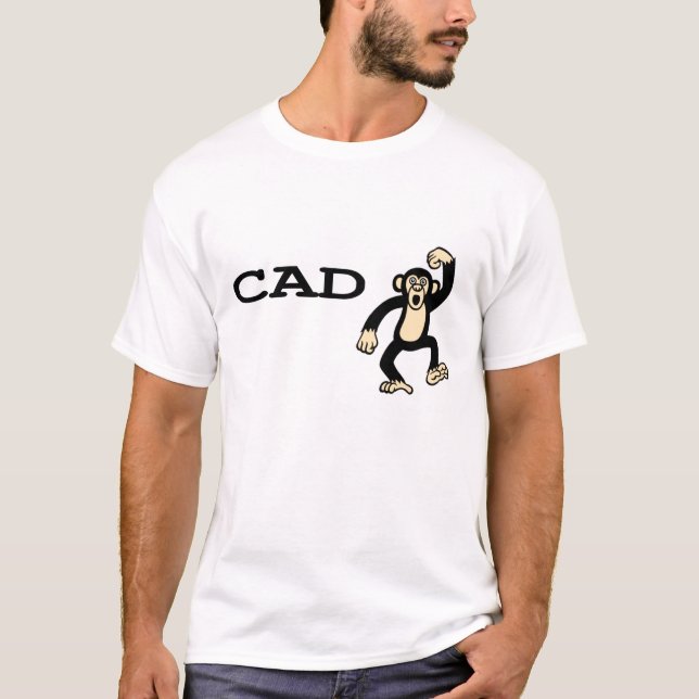 T-shirts macaco 1 do cad (Frente)