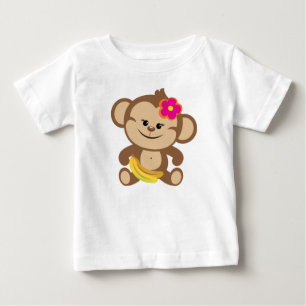 T-shirts Macaco da menina com banana
