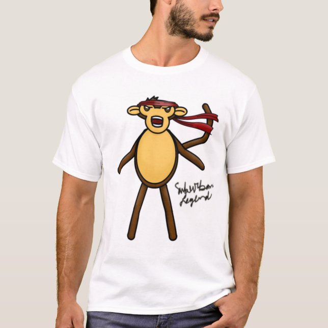T-shirts Macaco de Ninja (Frente)