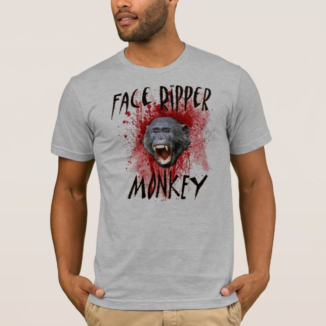 T-shirts Macaco do estripador da cara (Frente)