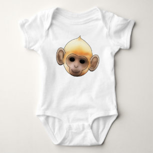 T-shirts Macaco do gengibre do bebê