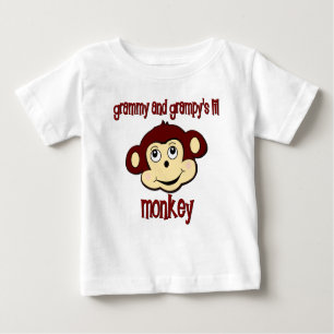 T-shirts Macaco do lil de Grammy e de Grampy