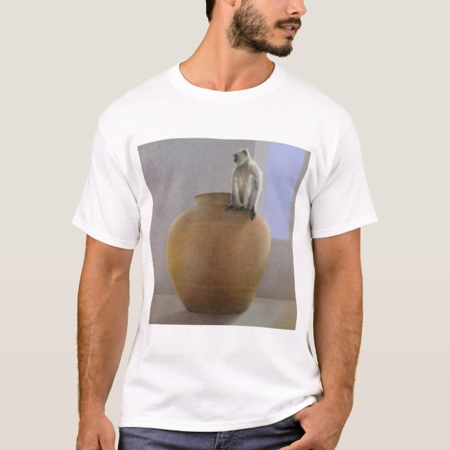 T-shirts Macaco do templo (Frente)
