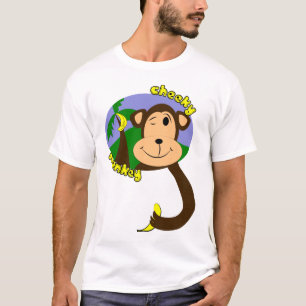 T-shirts Macaco dos desenhos animados