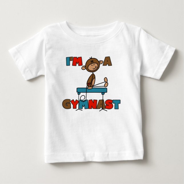 T-shirts Macaco Eu sou um Ginasta (Frente)