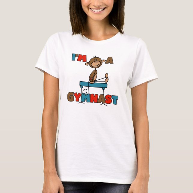 T-shirts Macaco Eu sou um Ginasta (Frente)