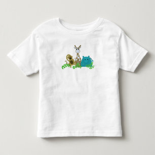 T-shirts Macaco, Girafa e Hipopótamo
