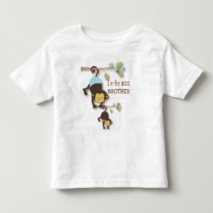 T-shirts Macaco-irmão-grande-bonito com o filho-da-mãe