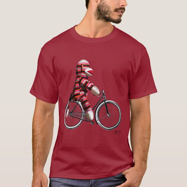 T-shirts Macaco-meia na Bicicleta (Frente)