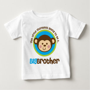 T-shirts Macaco Pequeno Vai Ser Um Grande Irmão