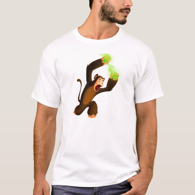 T-shirts Macaco que lança o veneno Poo (Frente)