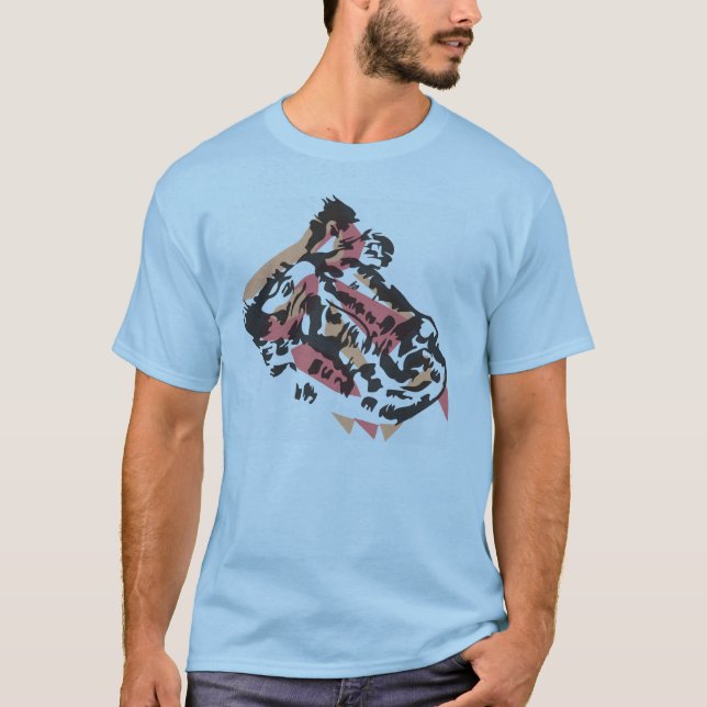 T-shirts Macacos polares do bronze x frio (Frente)