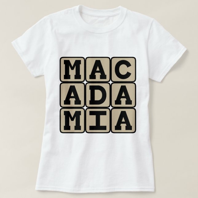 T-shirts Macadâmia, Noz Havaiana (Frente do Design)